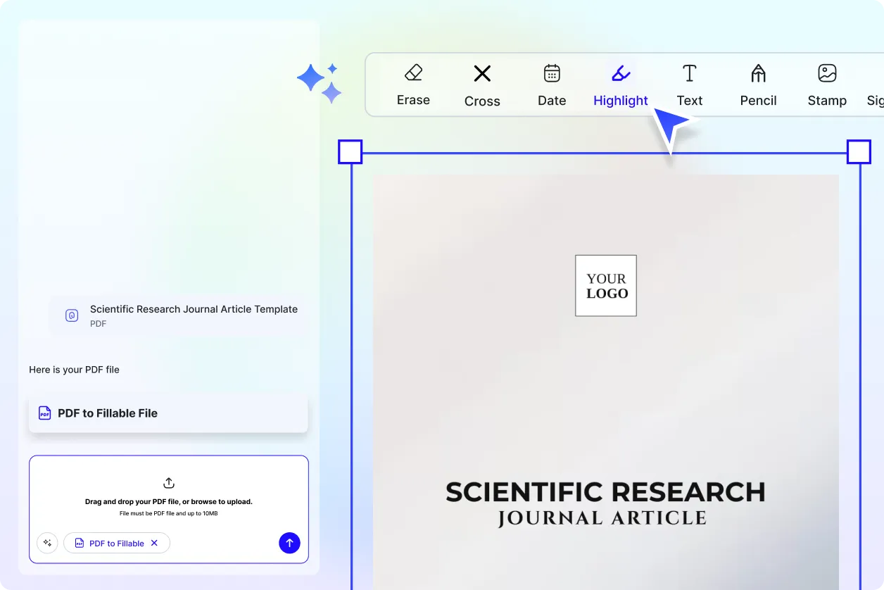 Free AI PDF to Fillable Form, Create Fillable PDFs Online